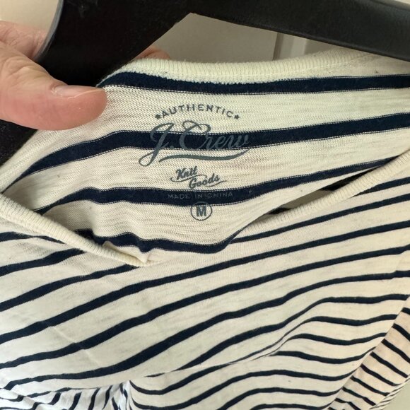 Jcrew | White/Navy Men's Striped Shirt | Size M - Picture 2 of 2